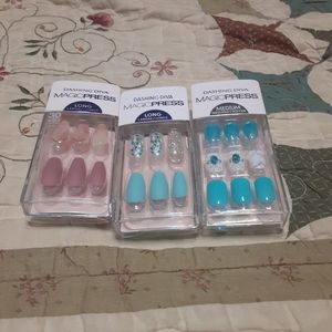 Bundle of 3 Dashing Diva Press On Nail Sets